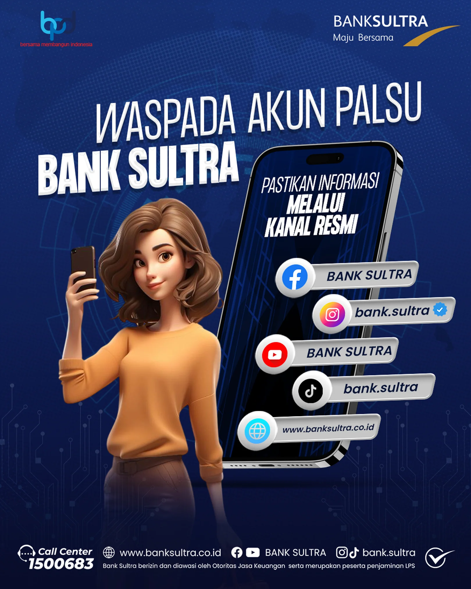 Iklan Akun Resmi Bank Sultra